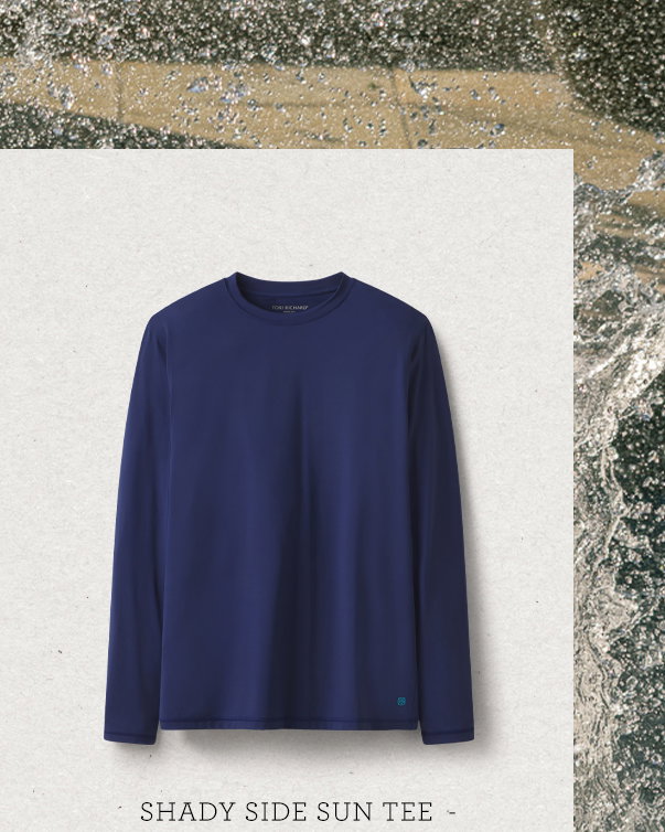 Shady Side Sun Tee in Navy
