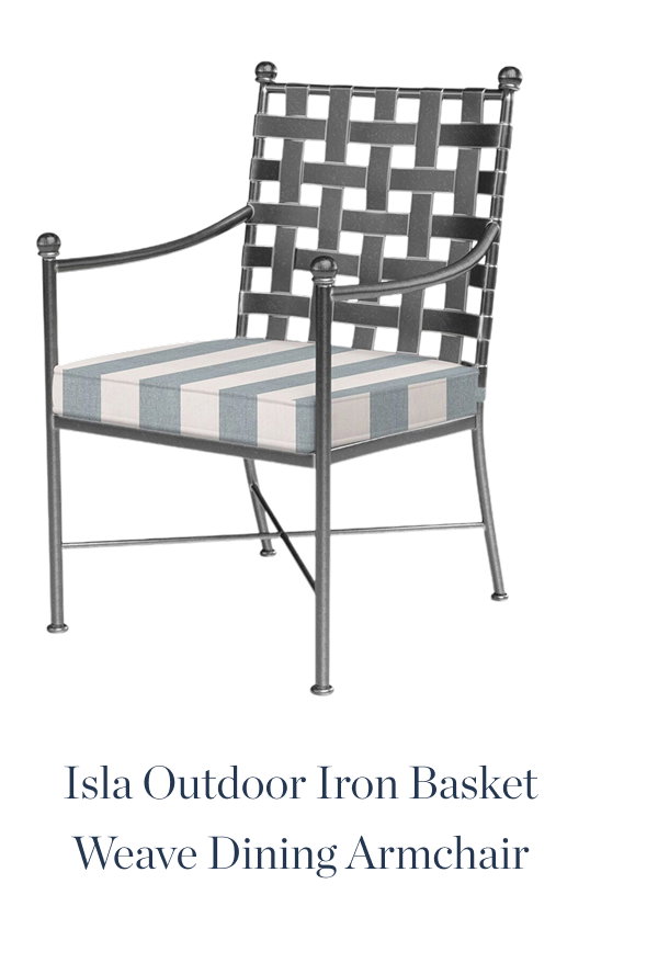 Isla Basket Weave Dining Armchair
