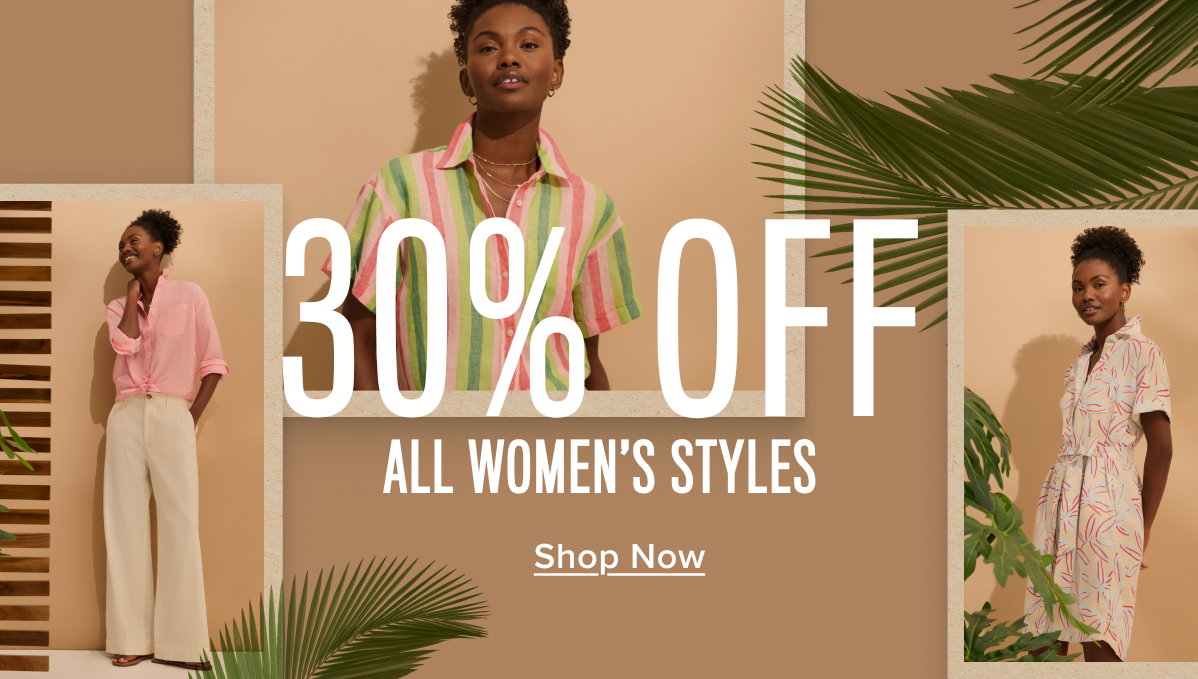 30% off all women's styles