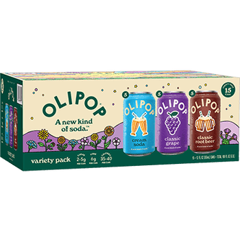 Olipop Soda, Variety Pack, 12 fl oz, 15-Count
