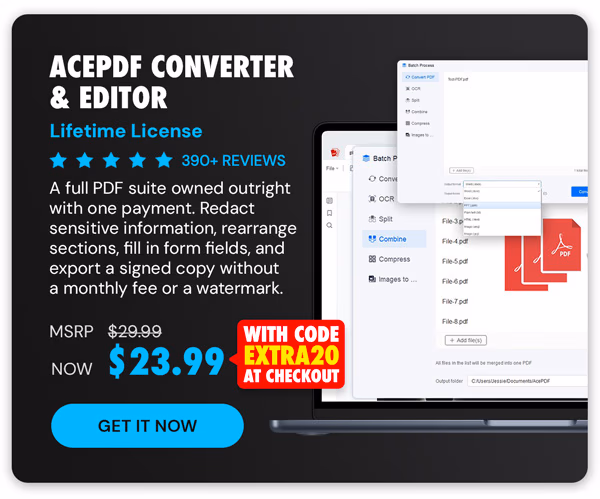 AcePDF Converter & Editor: Lifetime License