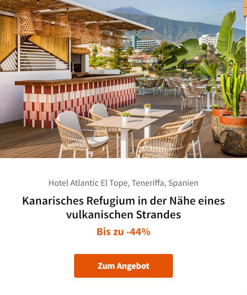 Kanarisches Refugium in der Nähe eines vulkanischen Strandes