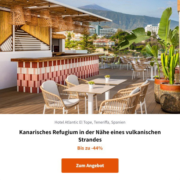 Kanarisches Refugium in der Nähe eines vulkanischen Strandes