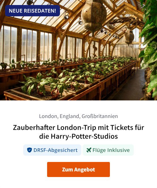 Zauberhafter London-Trip mit Tickets für die Harry-Potter-Studios