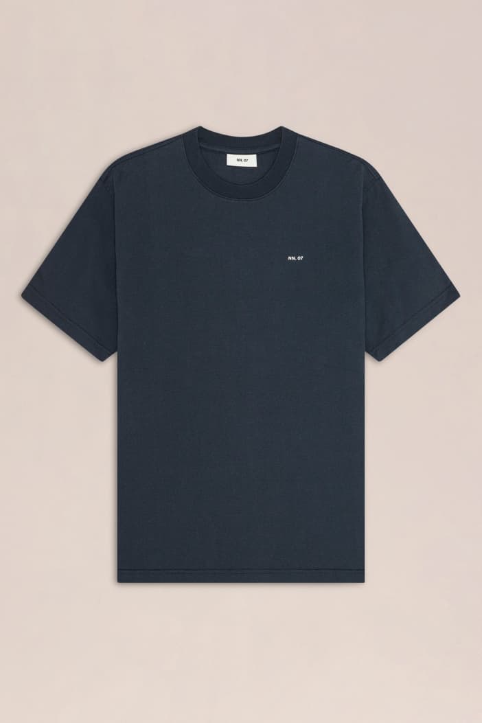 'Abel' Navy Logo Tee