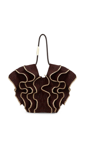 Goldentime medium rafia tote