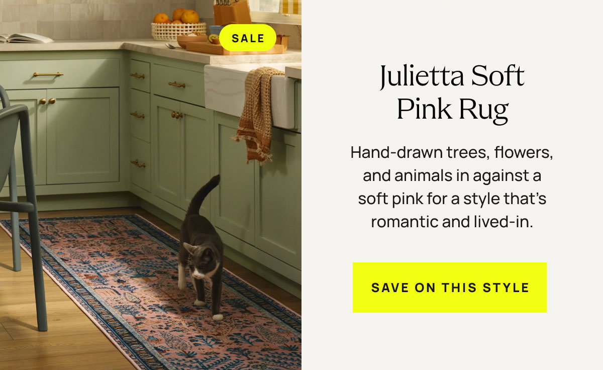 Julietta Soft Pink Rug | Save On This Style 
