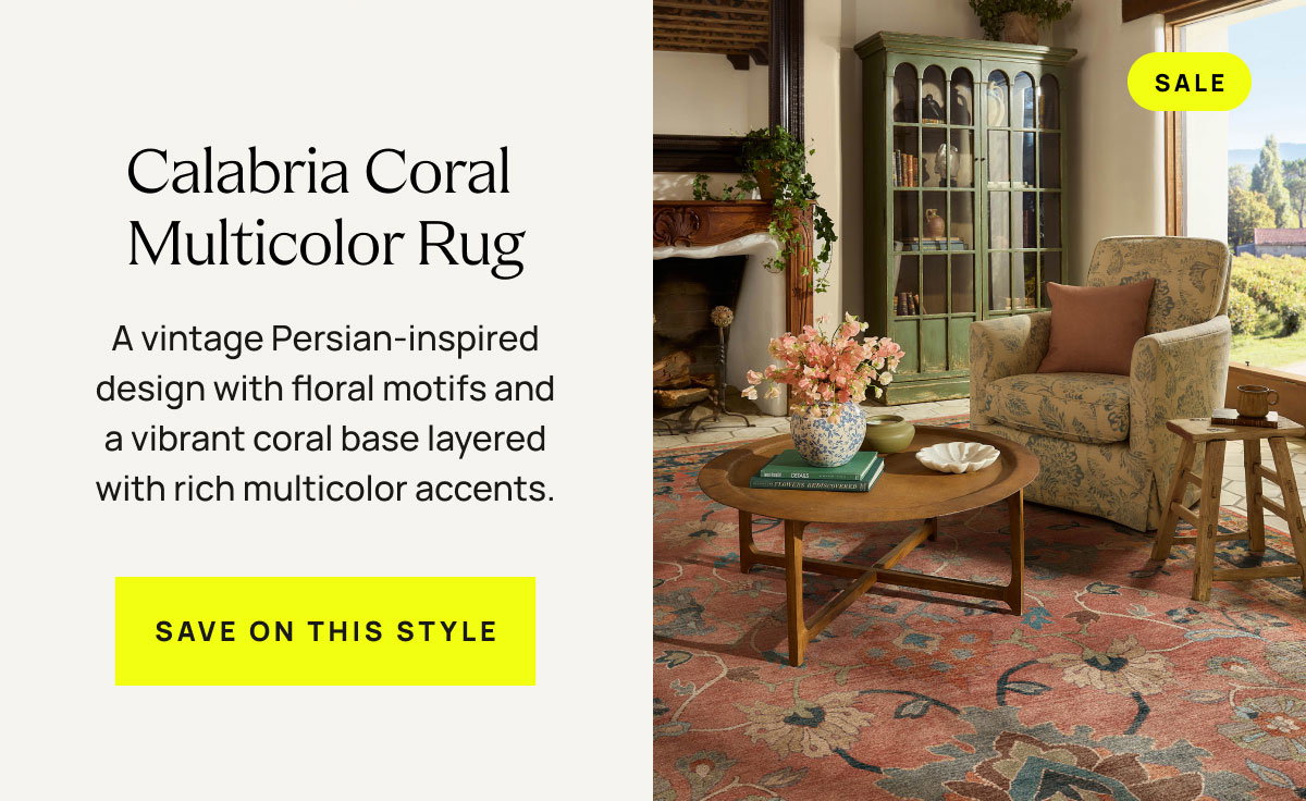 Calabria Coral Multicolor Rugs | Save On This Style 