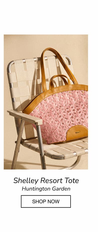Hammitt Shelley Resort Tote in Huntington Garden woven leather with tan leather trim.
