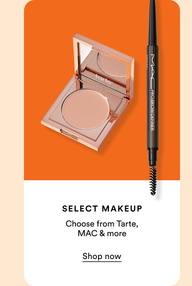 Select makeup | Choose from Tarte, MAC & more | Shop now