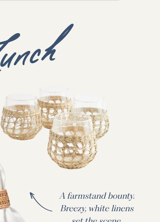 Cayman Seagrass Wine Glasses (Set of 4)