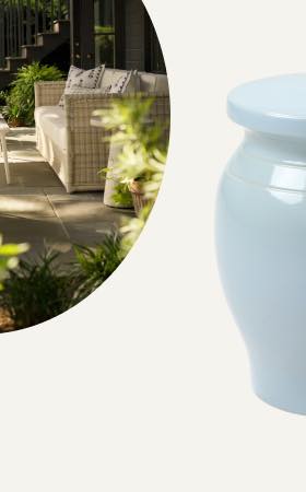 Pedestal Garden Stool