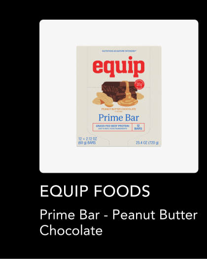 Equip Foods — Prime Bar - Peanut Butter Chocolate