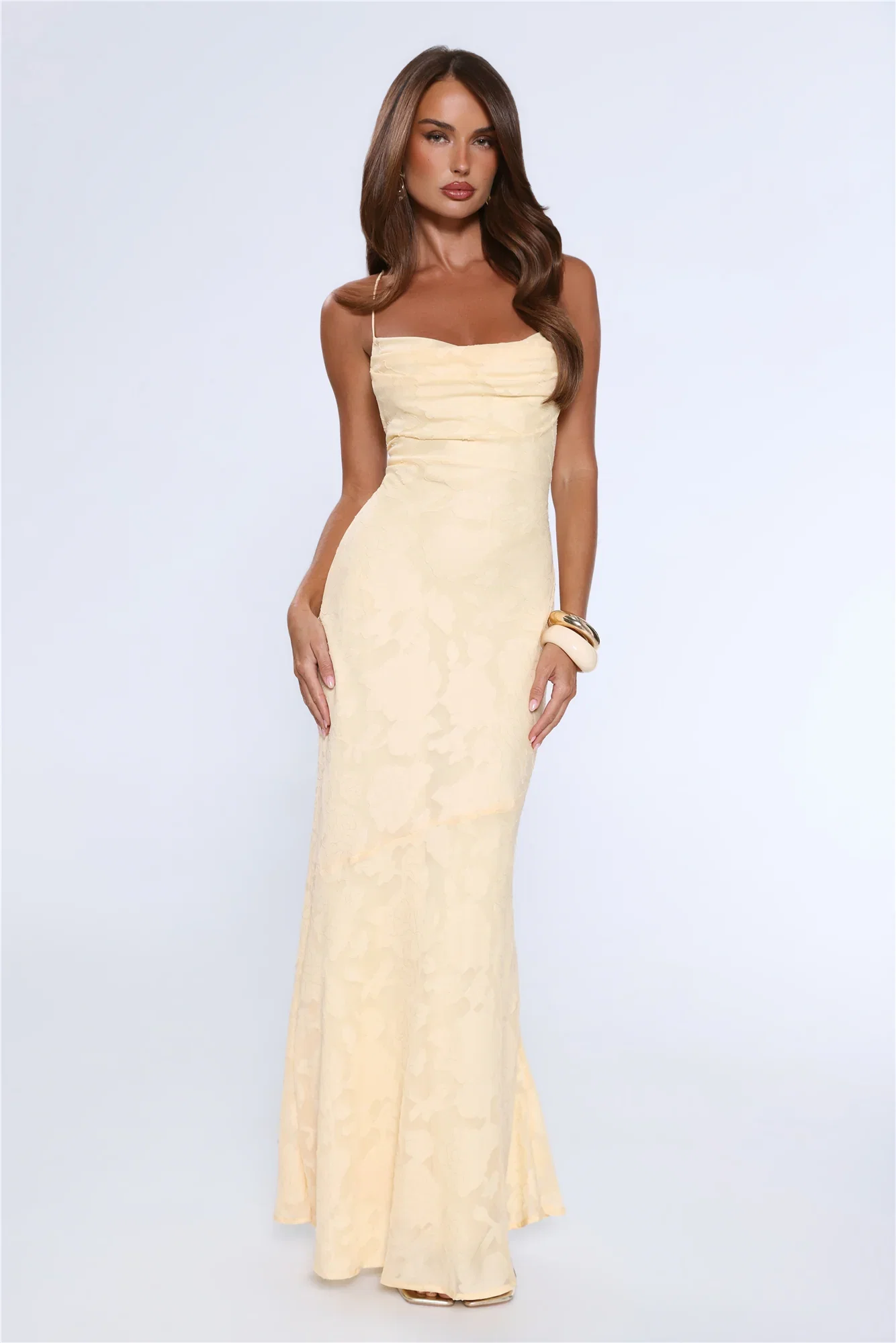 Image of Bridge To Wonderland Maxi Dress Lemon
