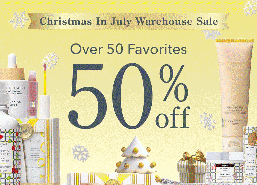 Christmas in July Warehouse Sale | Over 50 Favorites 50% off