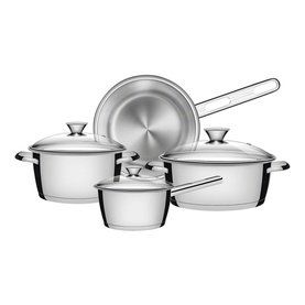 TRAMONTINA Four Piece Stainless Steel Cookware Set