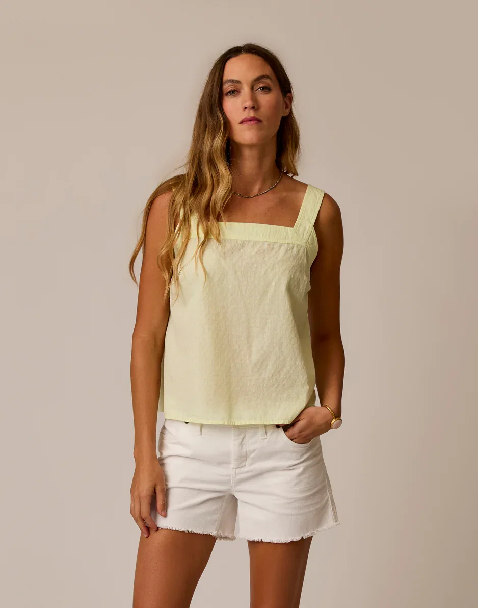 Image of Liv Textured Top: Honeydew
