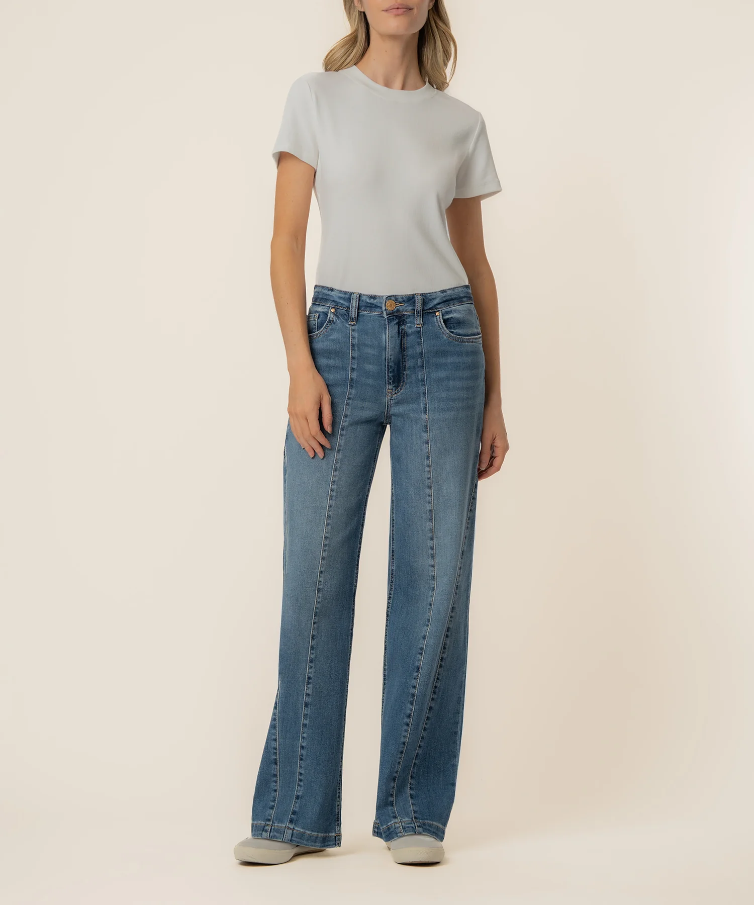Image of Jodi High Rise Wide Straight Leg, Exclusive in Systematized Wash