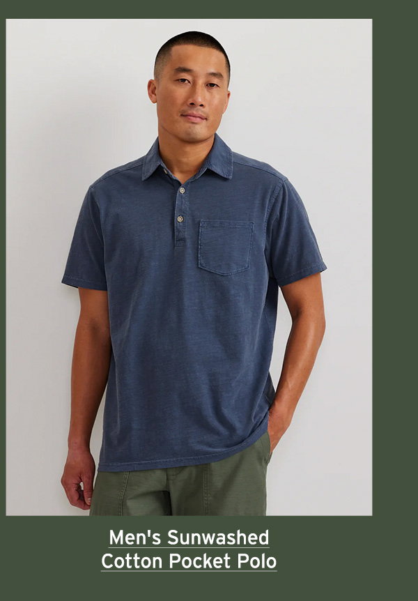 Men's Sunwashed Cotton Pocket Polo
