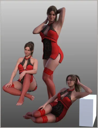 FG Romantic Bedroom Poses for Genesis 9 Feminine