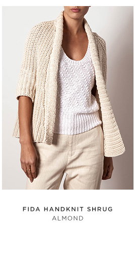 Fida Shrug in Almond