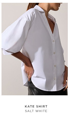 Kate Shirt in Salt White