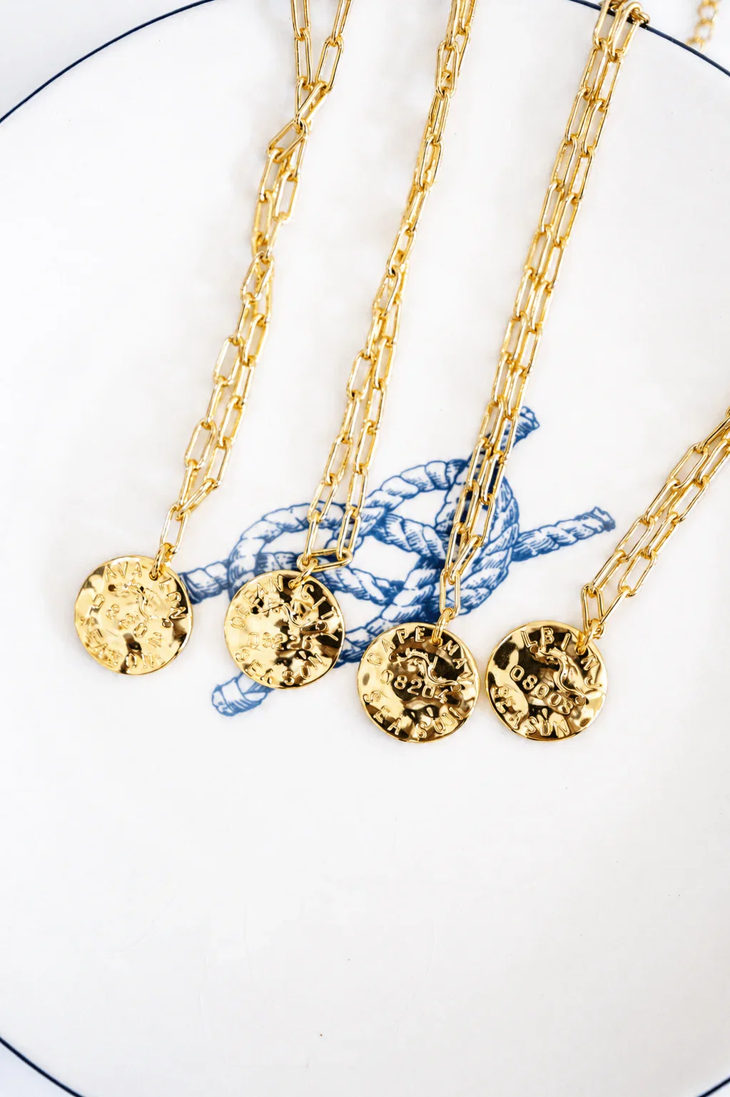 Image of Mini Beach Tag Charm Necklace 