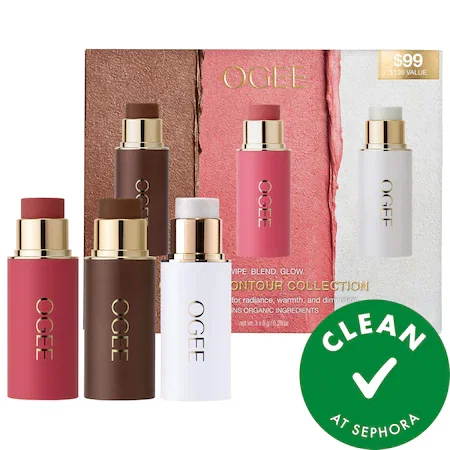 Crystal Contour Collection - Cream Bronzer Blush and Highlighter Set