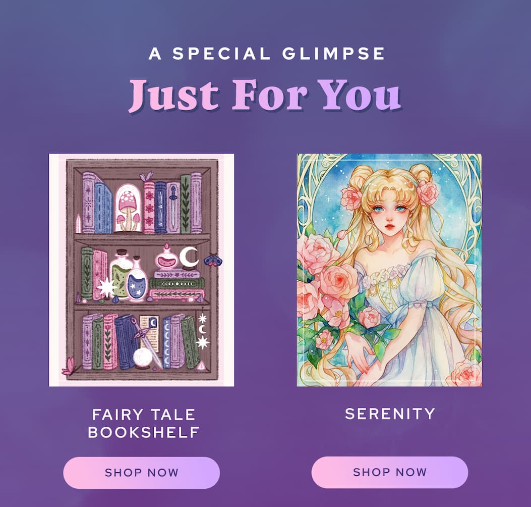 A Special Glimpse Just For You - Fairy Tale Bookshelf | Serenity