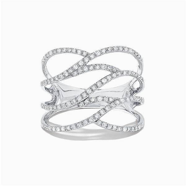 Pave Classica 14K White Gold Diamond Fashion Ring, 0.43 TCW