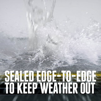 Sealed edge to edge