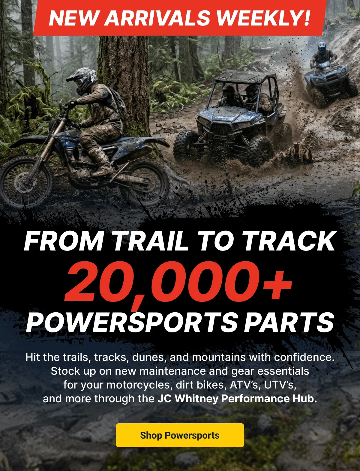New Arrivals Weekly! | 20,000+ Powersports Parts | Shop Powersports