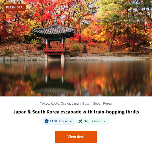 Japan & South Korea escapade with train-hopping thrills