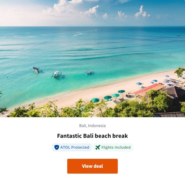 Fantastic Bali beach break