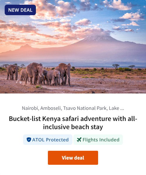 Bucket-list Kenya safari adventure with all-inclusive beach stay