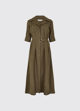 Gaynor Women’s Linen Dress - Khaki