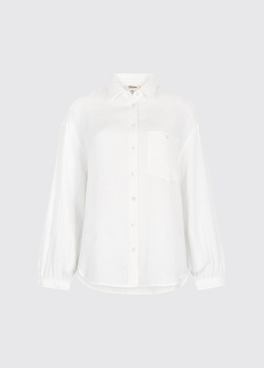 Silvergrass Women’s Relaxed Linen Shirt - White