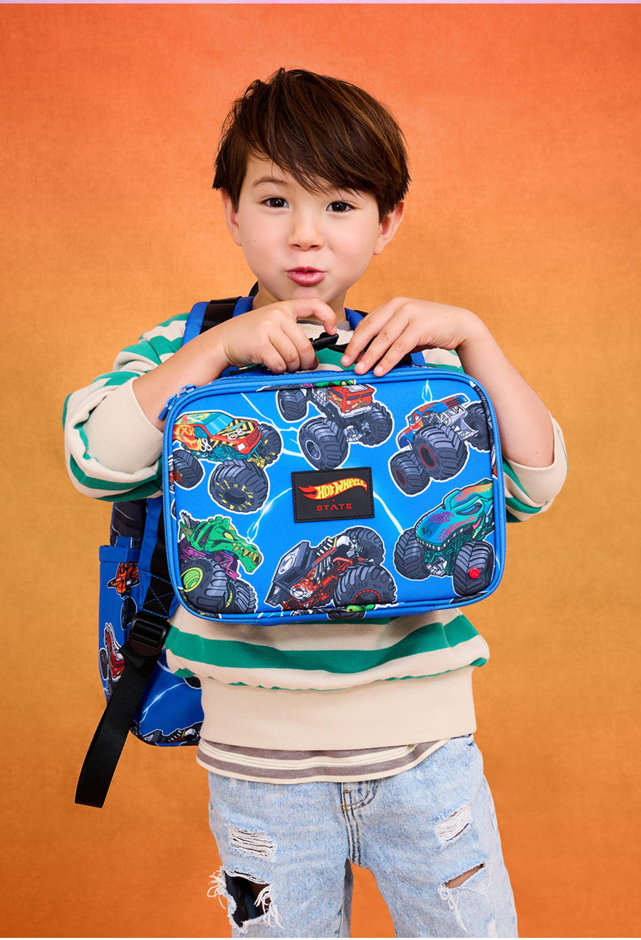 SHOP RODGERS LUNCH BOX FALLING TRUCKS