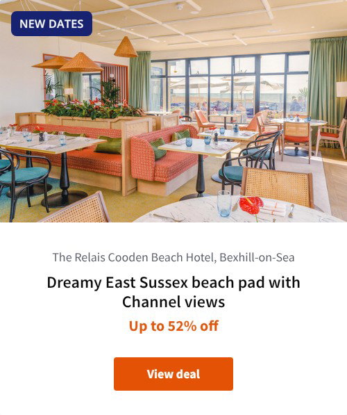 Dreamy East Sussex beach pad with Channel views