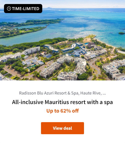 All-inclusive Mauritius resort with a spa
