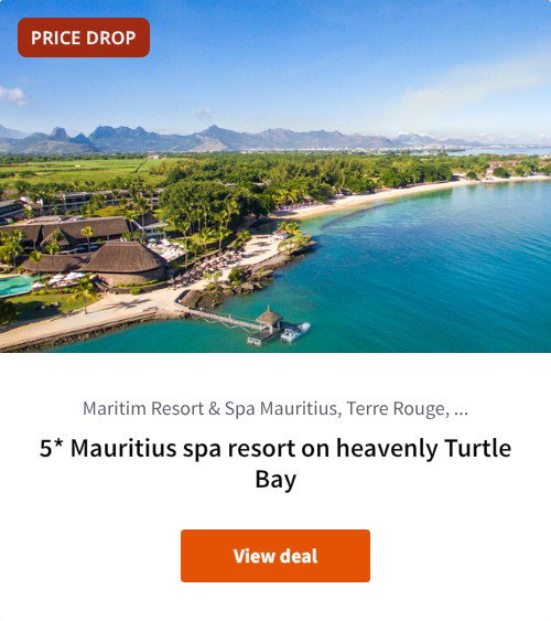 5* Mauritius spa resort on heavenly Turtle Bay