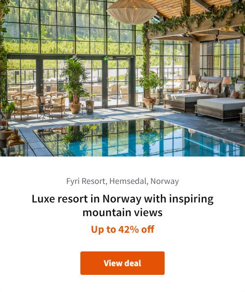 Luxe resort in Norway with inspiring mountain views
