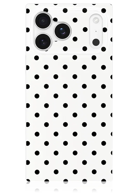 Image of SQUARE® White Polka Dot Case