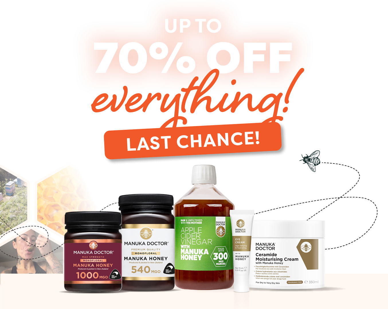 Up to 70% off everything. last chance!