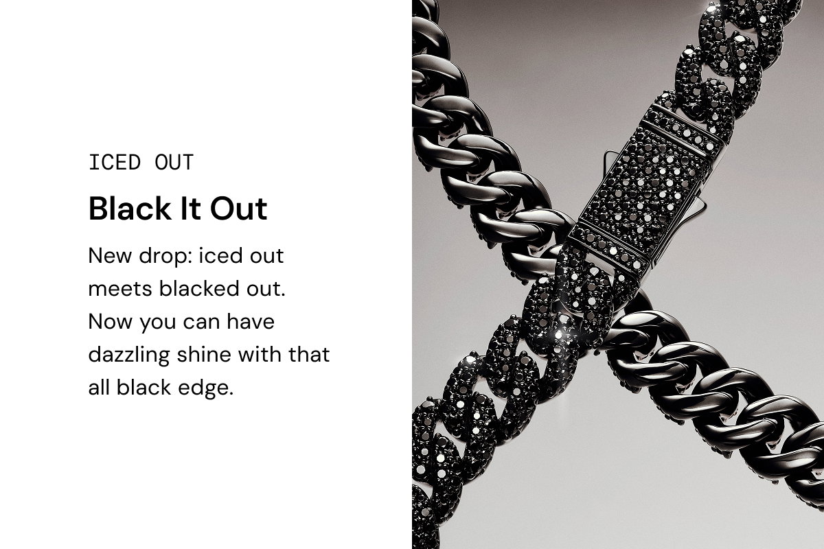 Iced Out. Black it Out.