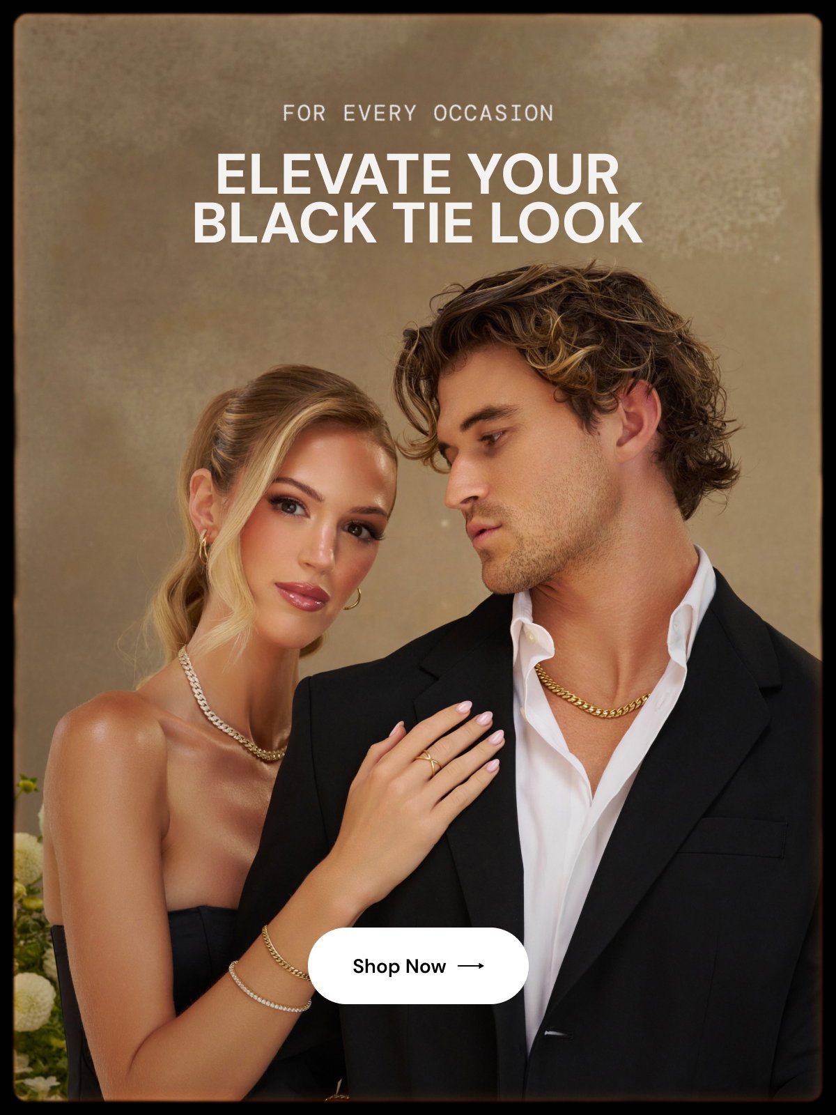 fo every occasion, elevate your black tie look