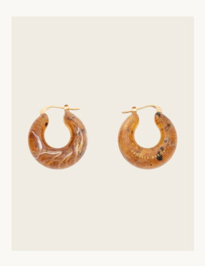 Bernstein Marble Circlet Earrings