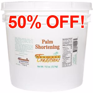Image of 1 Gallon Glyphosate-Tested Palm Shortening - 112 oz.