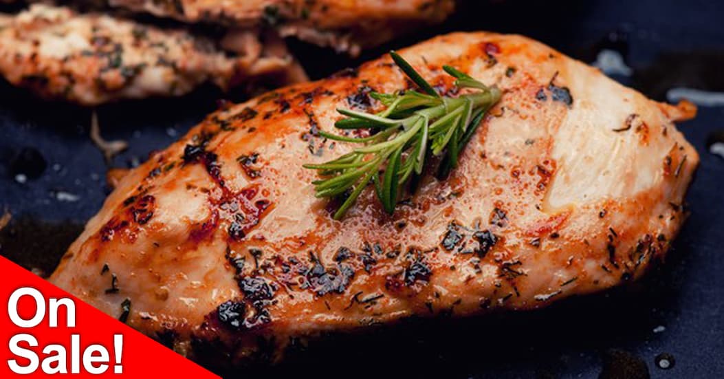 60% OFF and 70% OFF Pastured Chicken Breasts