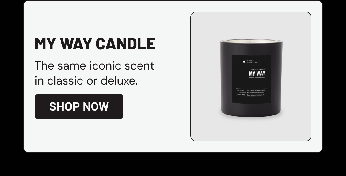 My Way Candle card